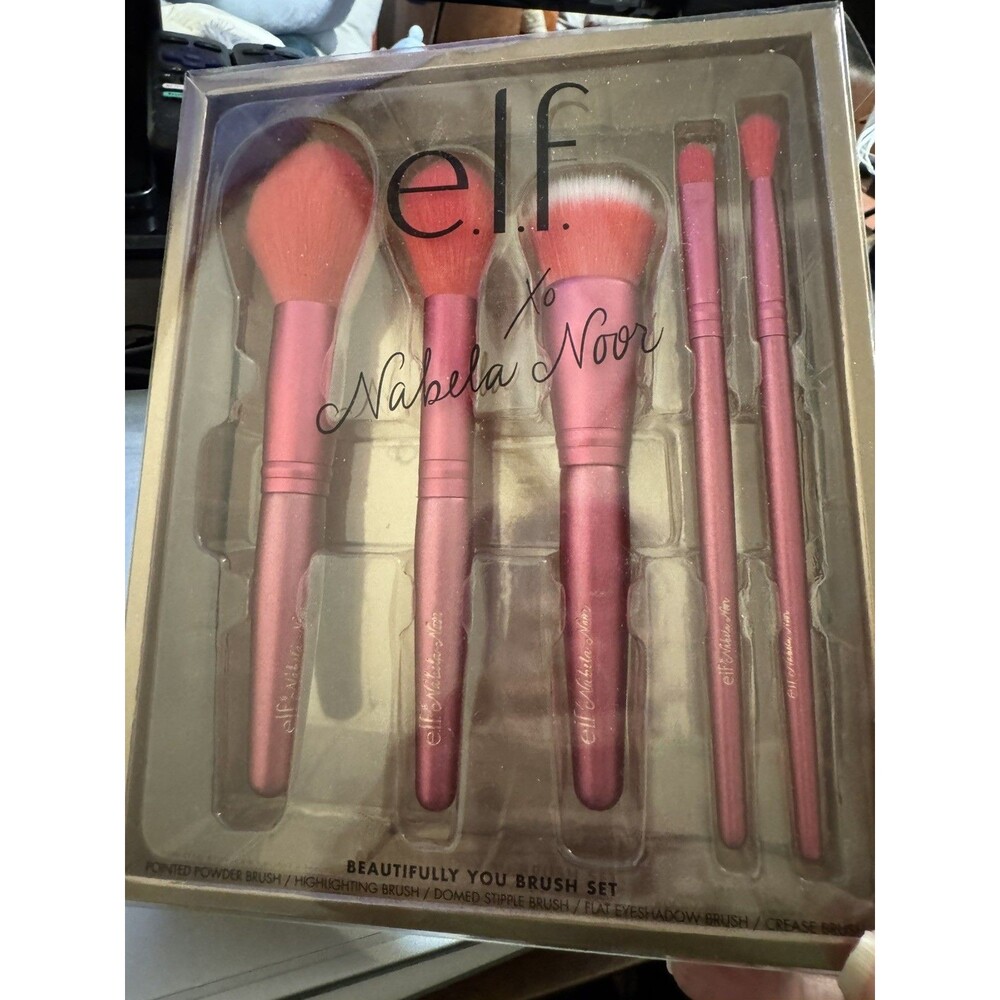 NIB ELF XO Nabela Noor  BEAUTIFULLY YOU Limited Edition 5 Piece Brush Set